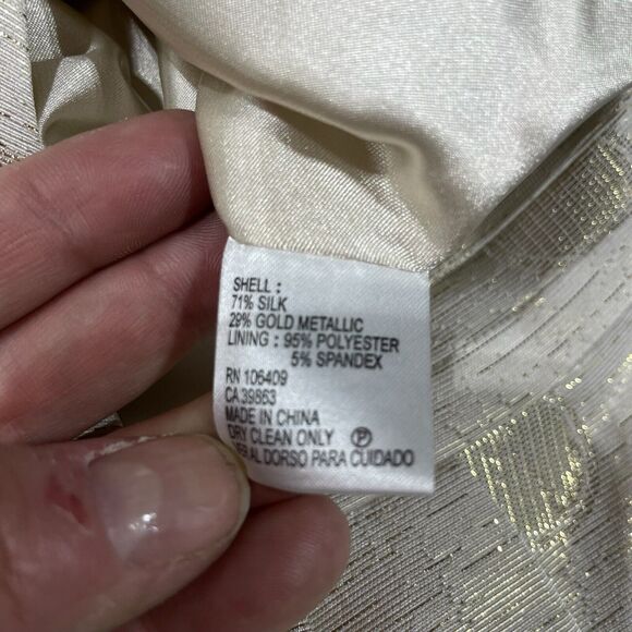 ANTONIO MELANI silk Sheath Dress Women 4 Halter Slimming Quiet Luxury Comfort - Picture 6 of 11